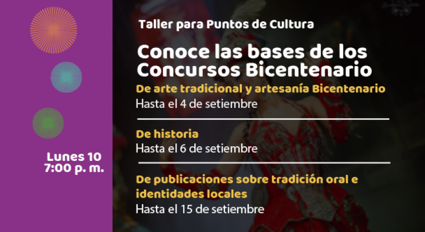 Taller: Conoce Las Bases De Los Concursos Bicentenario | Puntos De Cultura